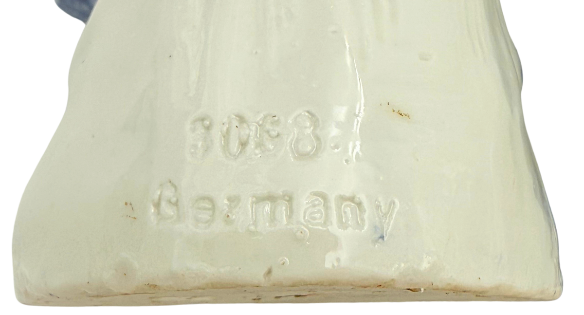 Antique German Porcelain Figural Tulip Vases Pair Boy & Girl 8078