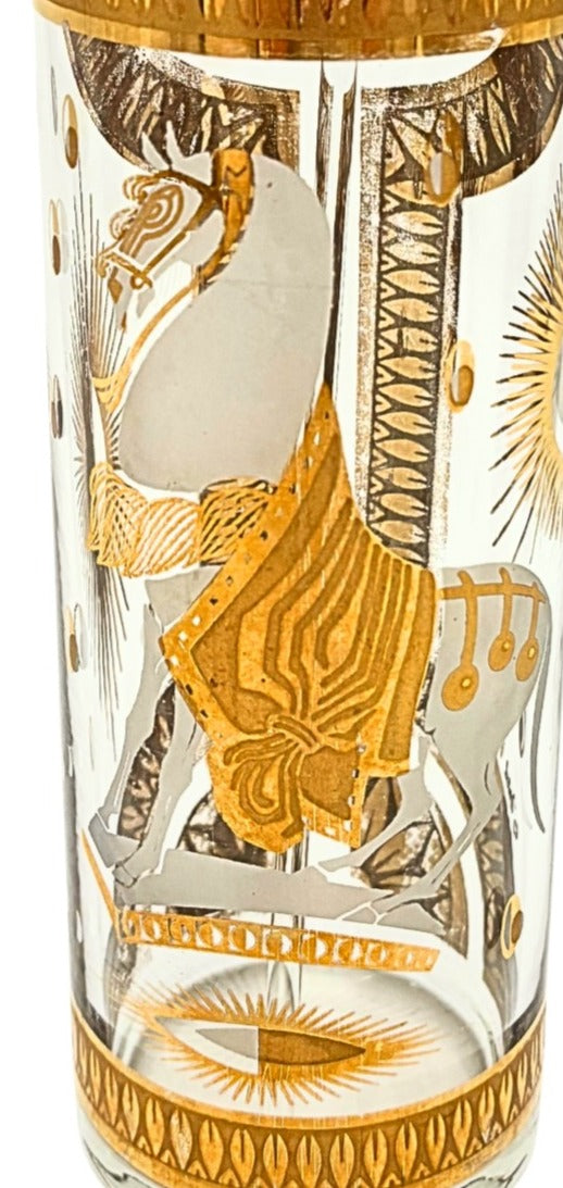 VINTAGE FRED PRESS TROJAN HORSE COCKTAIL PITCHER WITH STIRRER