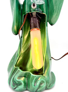 1953 LANE & CO. LOS ANGELES CHINESE FIGURAL TV LAMP