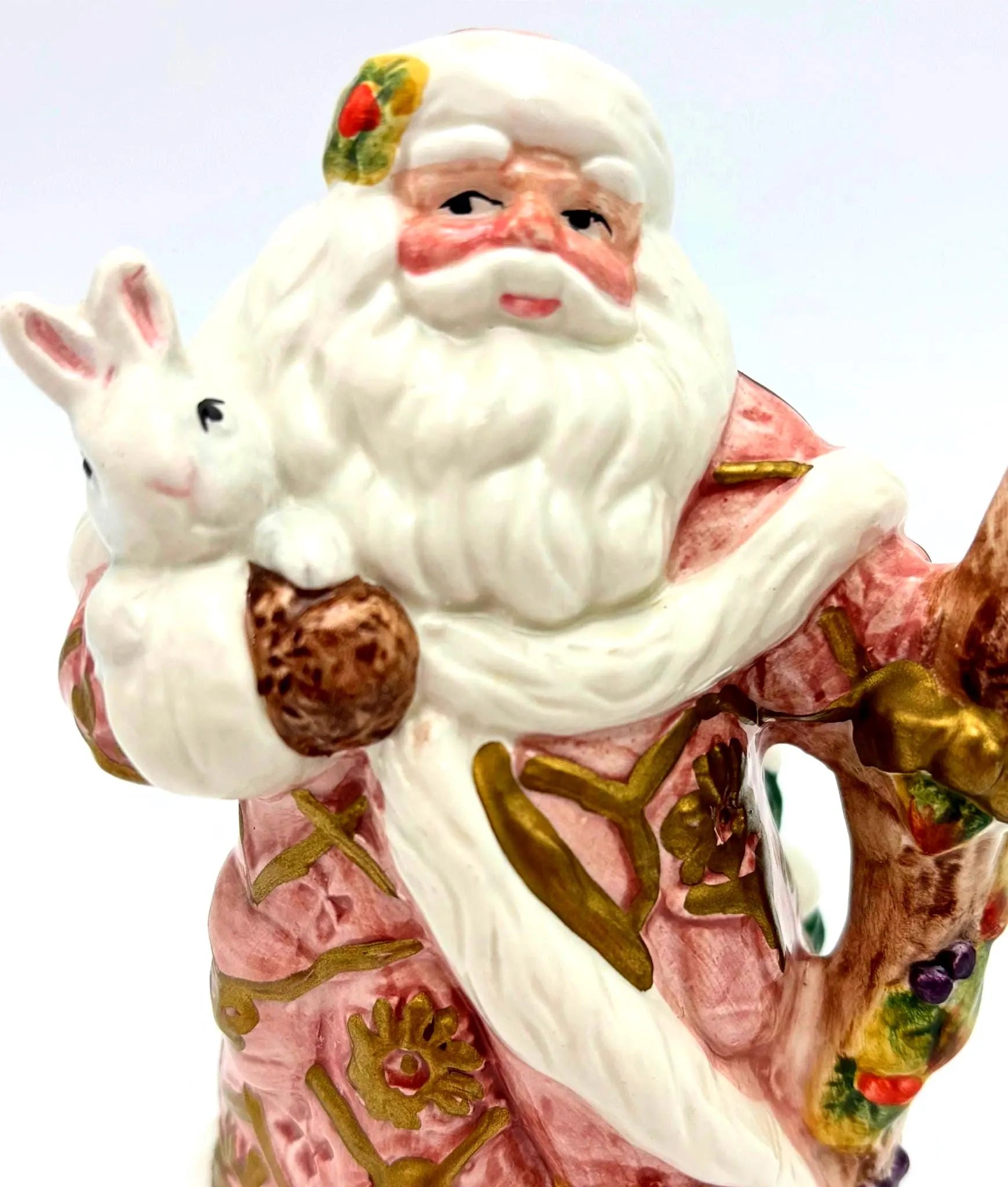 VINTAGE FITZ AND FLOYD 1996 LIMITED EDITION SANTA CHRISTMAS BELL WITH ORIGINAL BOX