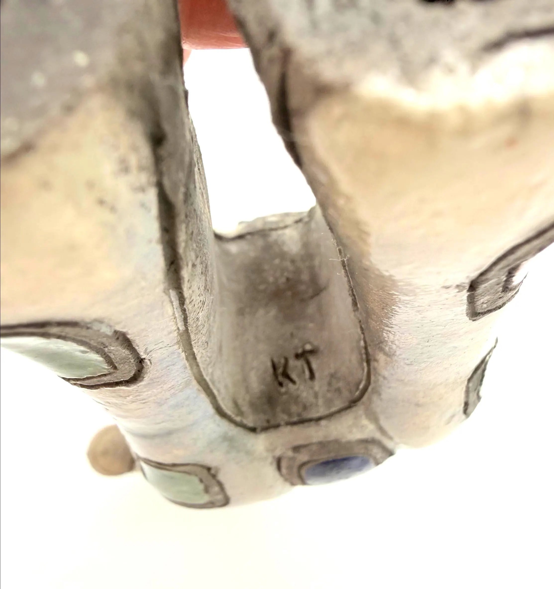 HANDMADE SOUTH AFRICAN FENIX RAKU POTTERY HORSE SCULPTURE