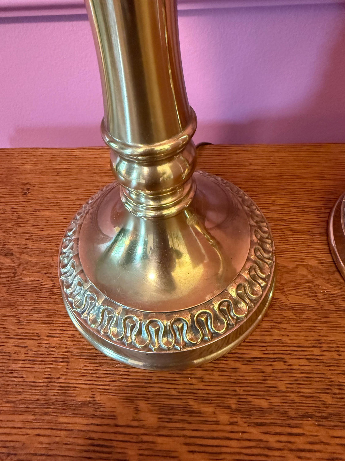 Vintage Stiffel Brass Torch Table Lamps, Attributed Pair | Hollywood Regency Neoclassical Lamps c. 1960s