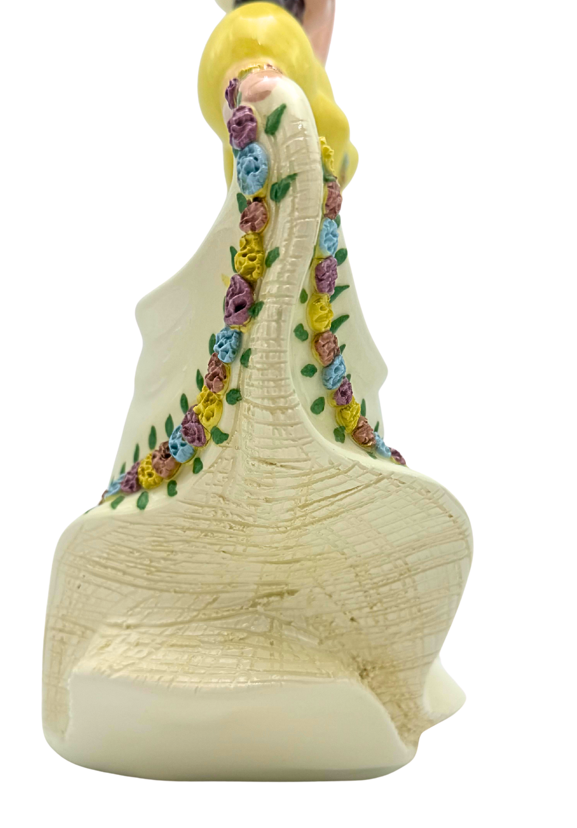 Vintage Hedi Schoop Dancing Lady Figural Vase 1940s California Pottery