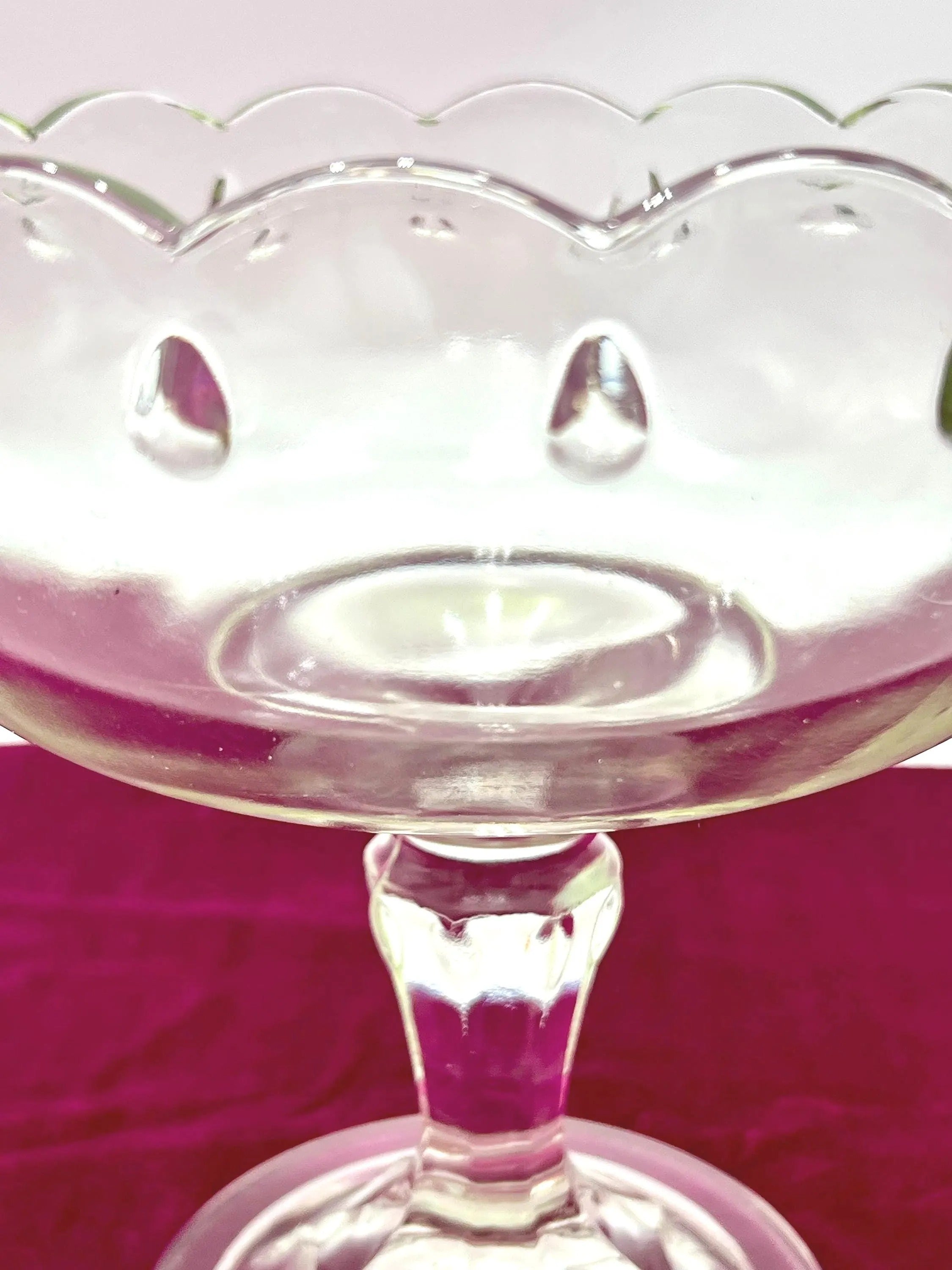 Indiana compote glass pedistal.
