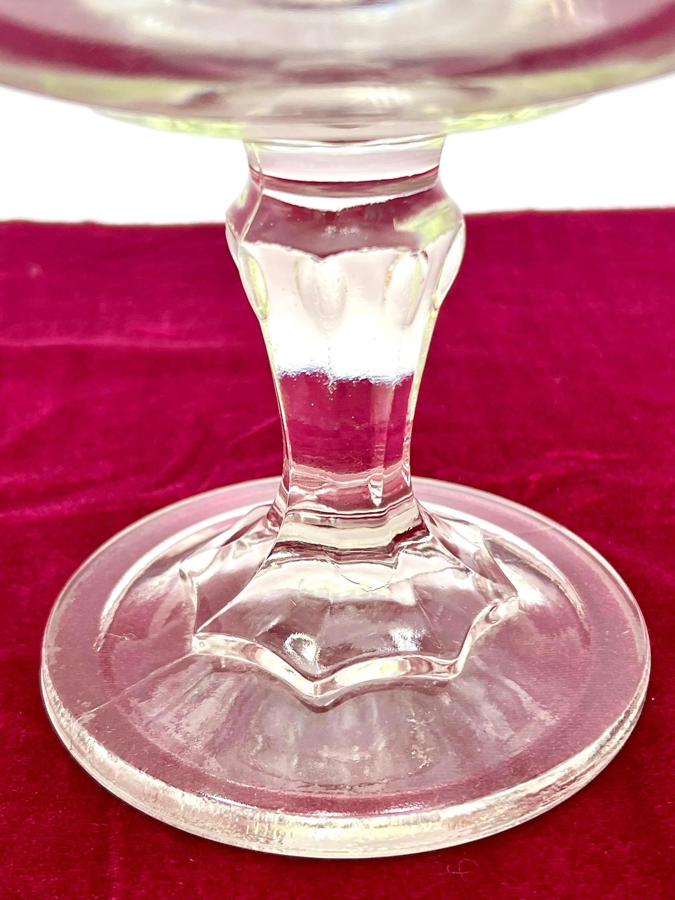 Indiana compote glass pedistal.