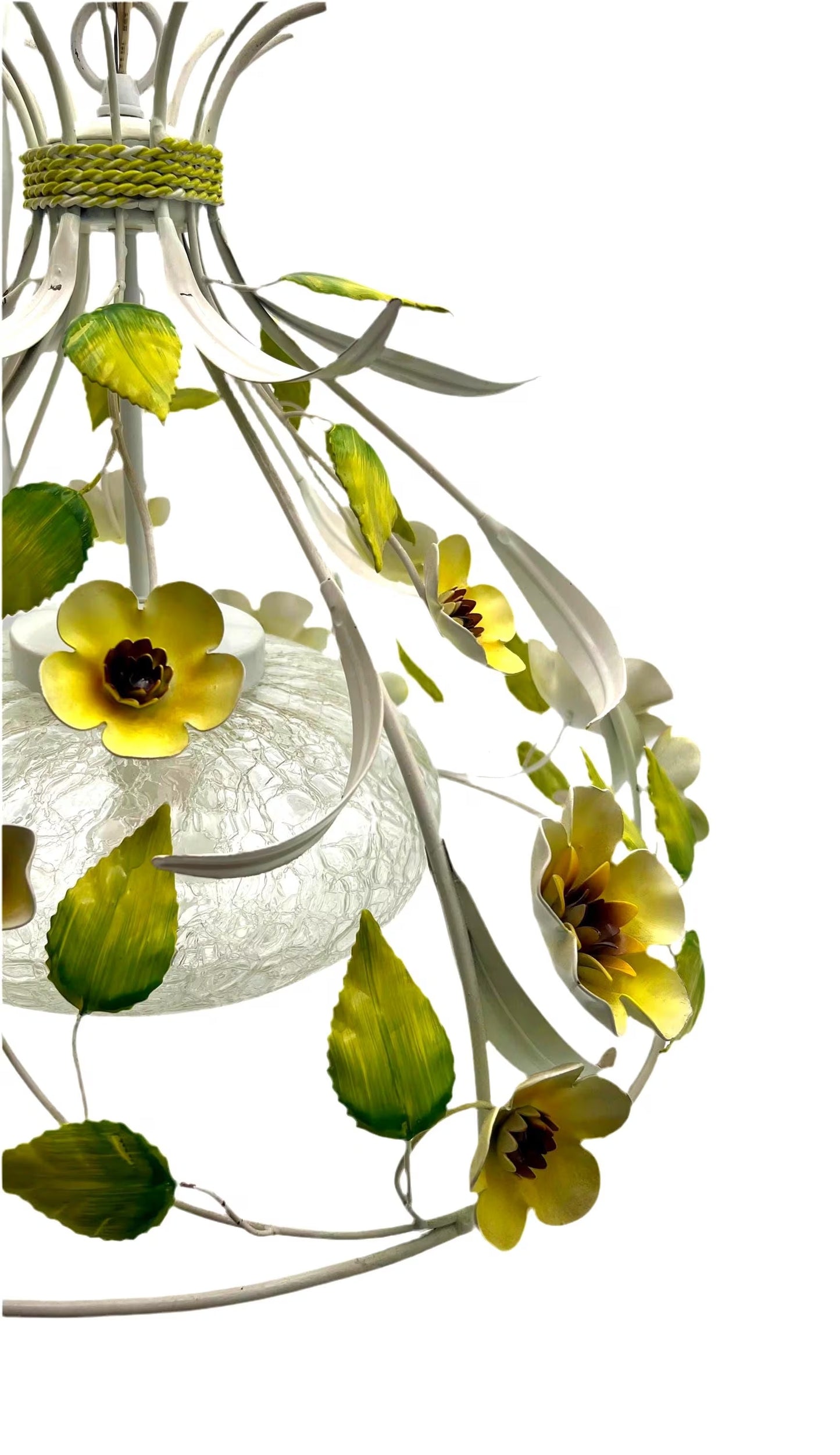 Vintage Italian tole chandelier.