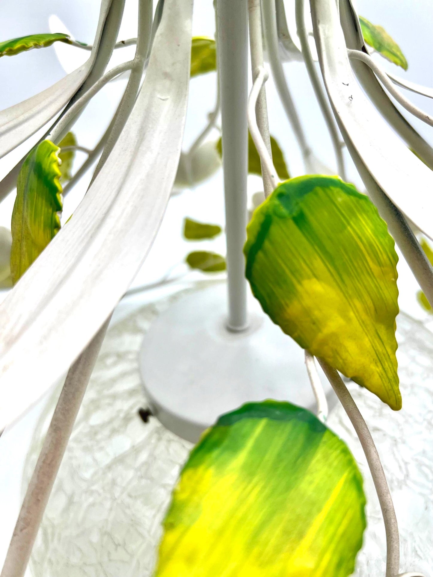 Vintage Italian tole chandelier.