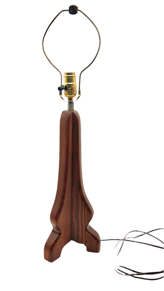 VINTAGE HANDCRAFTED WOOD TABLE LAMP – ECLECTIC WHIMSY STYLE