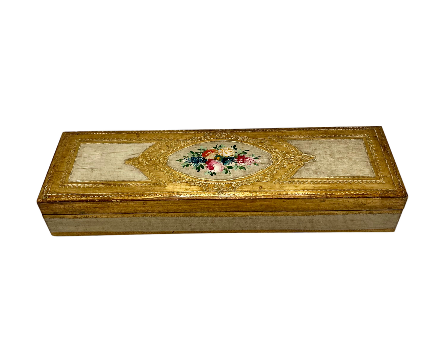 VINTAGE ITALIAN FLORENTINE WOODEN BOX