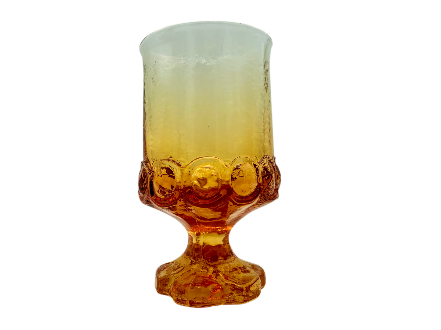 VINTAGE TIFFIN FRANCISCAN MADEIRA AMBERINA GOBLETS – SET OF 4 (1970s)