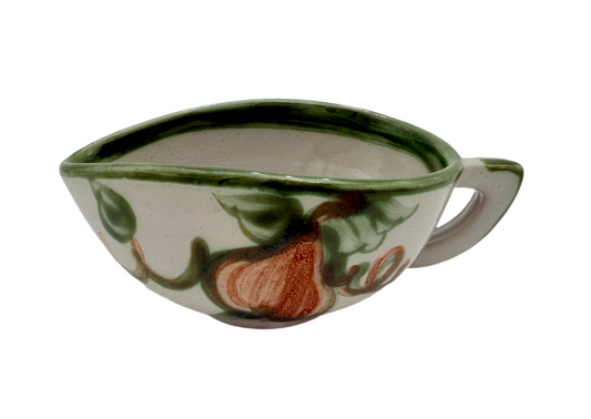 1950s VINTAGE JOHN B. TAYLOR HARVEST PATTERN CERAMIC GRAVY BOAT