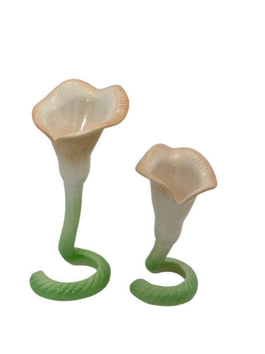 VINTAGE FITZ AND FLOYD CALLA LILY CANDLEHOLDERS
