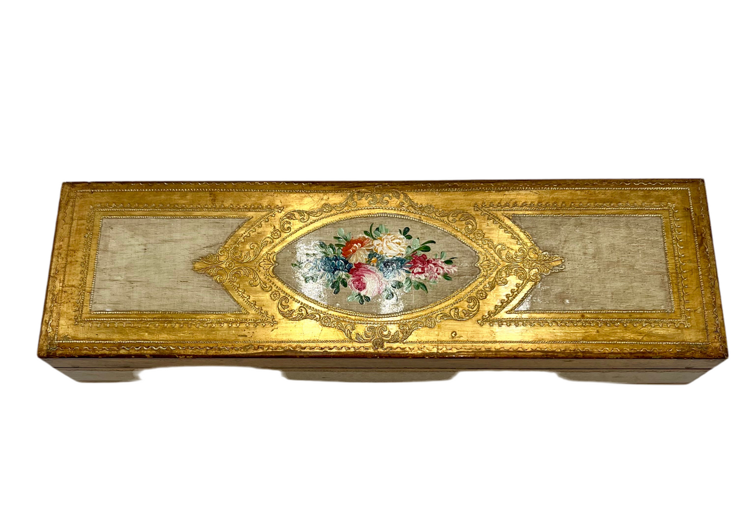 VINTAGE ITALIAN FLORENTINE WOODEN BOX