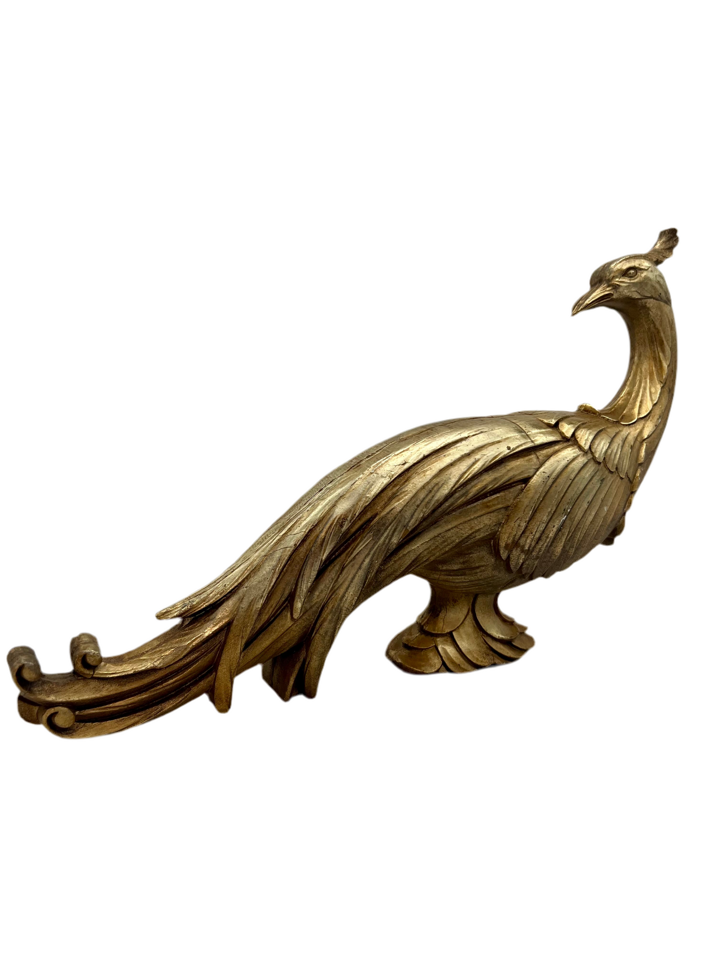 VINTAGE SYROCO GOLD PHEASANT STATUE