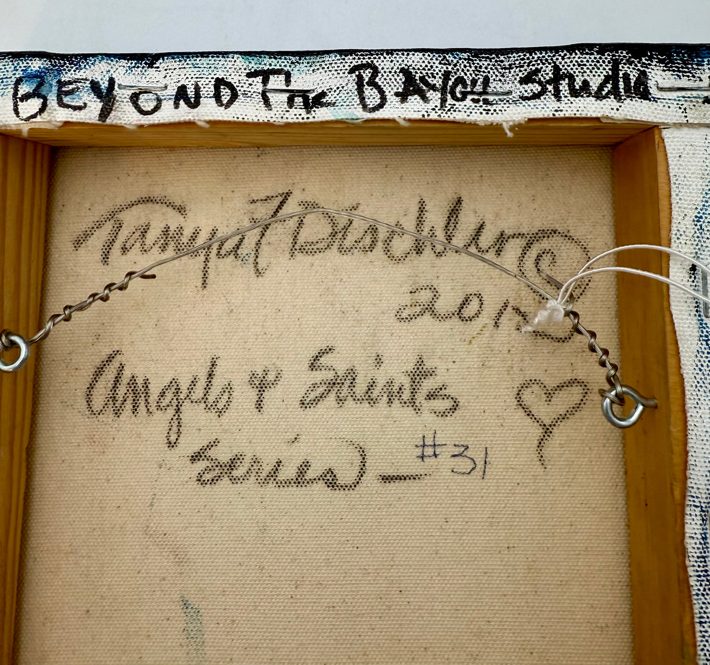 ORIGINAL ANGEL WING PAINTING | SIGNED SPIRITUAL ABSTRACT ART | ANGELS AND SAINTS SERIES | 8 X 8 ORIGINAL CANVAS