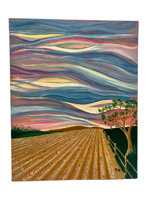 "Cosecha Nueva" Original Painting by Raul Flores
