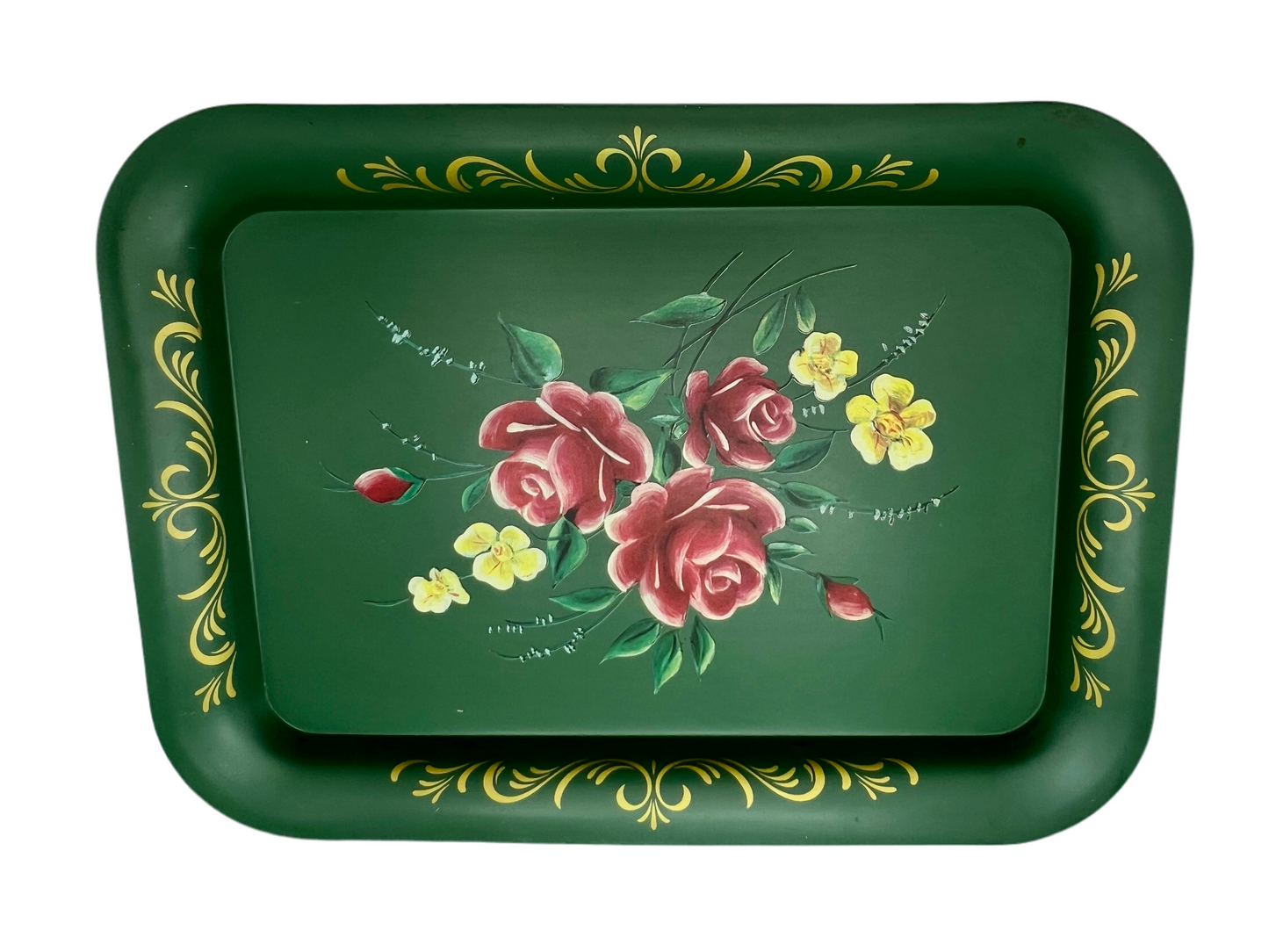 VINTAGE 1960’S VICTORIAN STYLE METAL TRAY