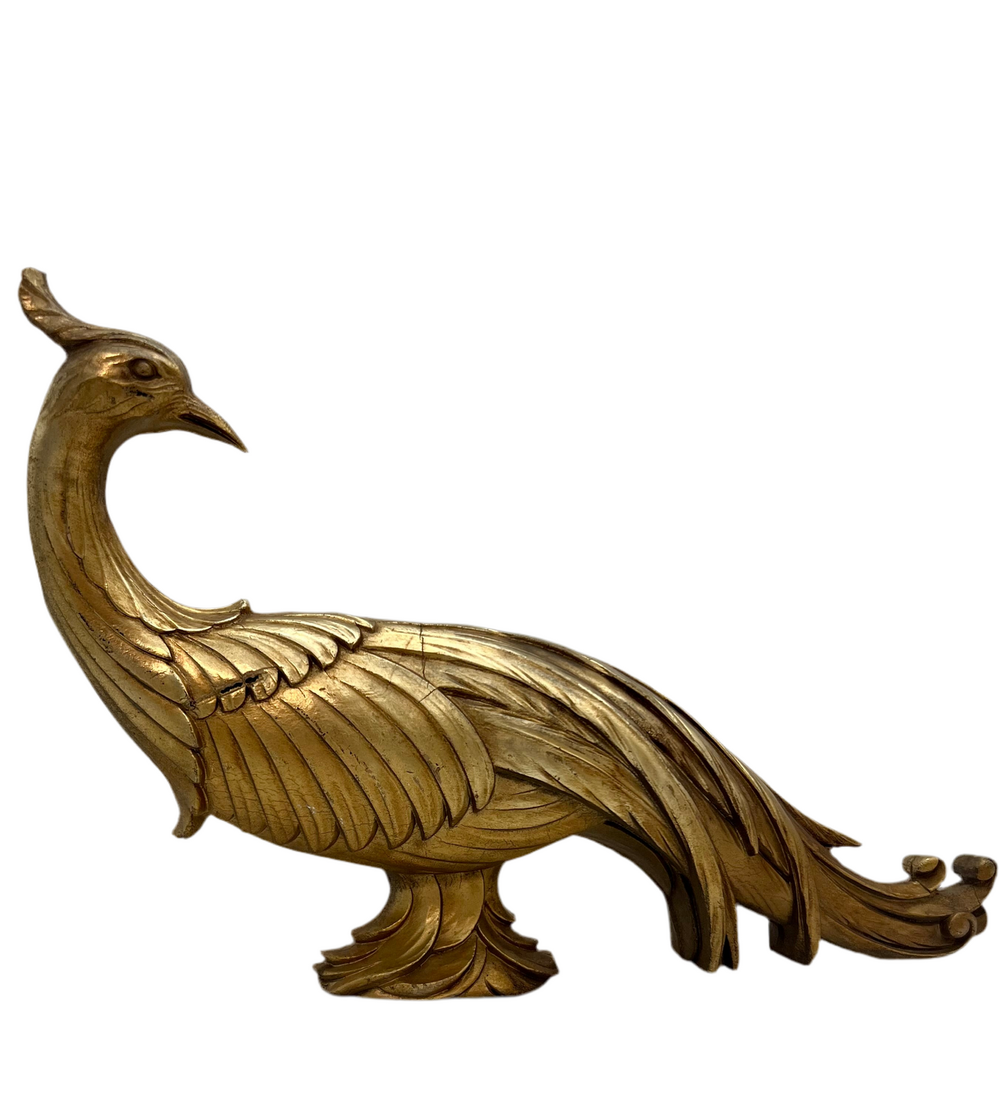 VINTAGE SYROCO GOLD PHEASANT STATUE