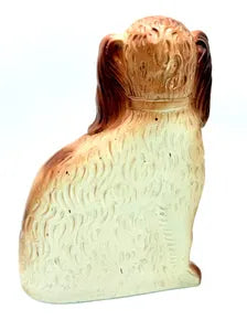 LARGE ANTIQUE STAFFORDSHIRE SPANIEL DOG, ENGLAND, CIRCA 1880–1910