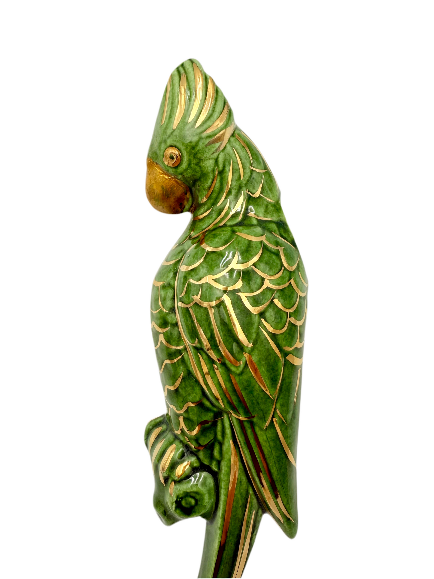 VINTAGE CERAMIC PARROT WALL POCKET
