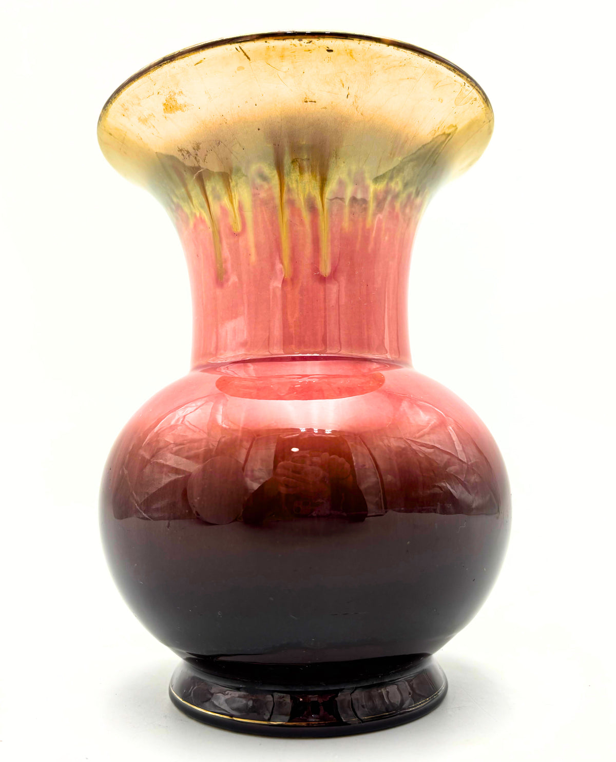 Vintage Bay Keramik Pink & Gold Vase 203-17