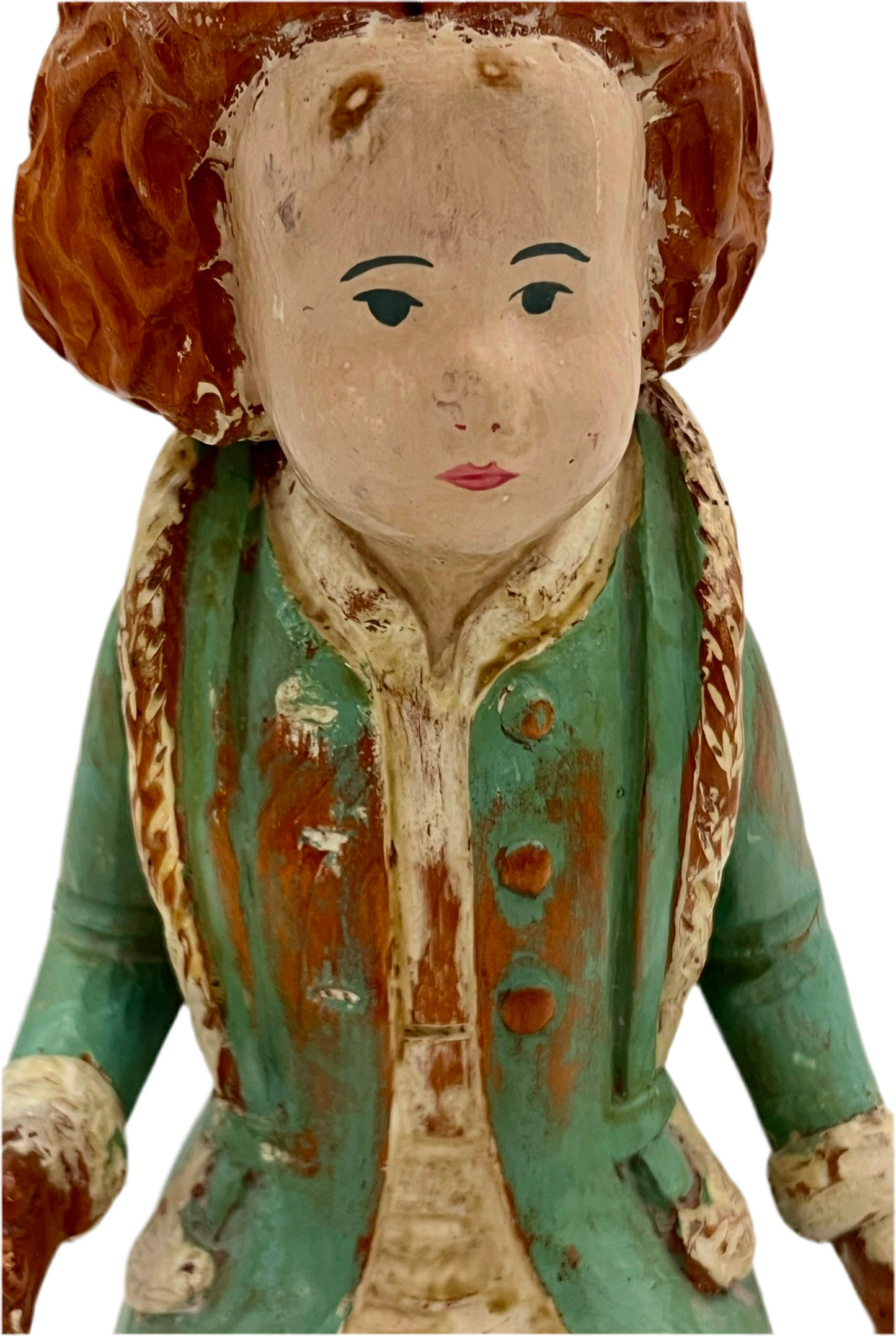 VINTAGE ITALIAN DOLL WOOD SCULPTURE
