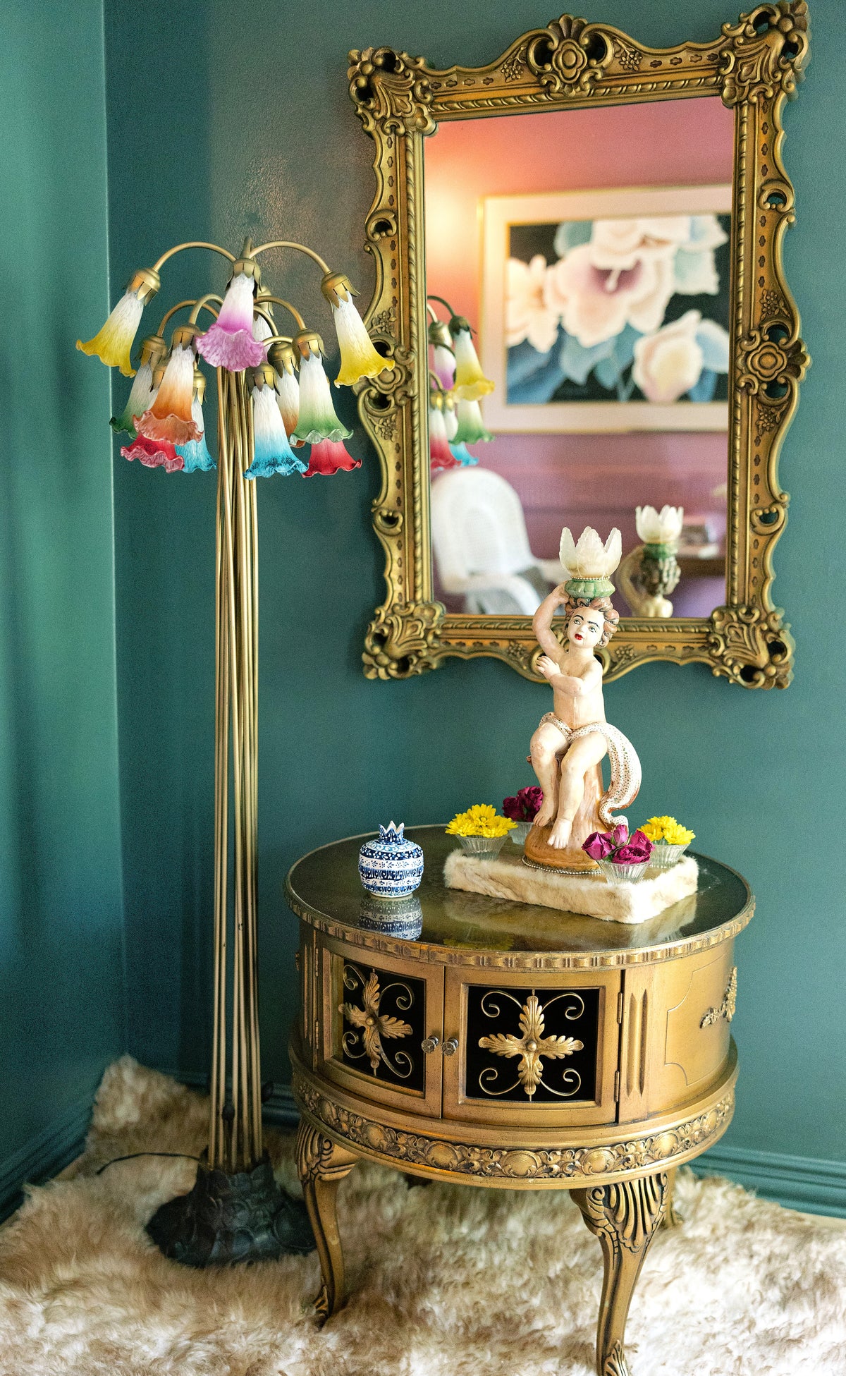 Dixie Friend Gay 1994 Original Sculpture Signed Texas Artist Mixed Media Figural Assemblage Candelabrum Houston Art