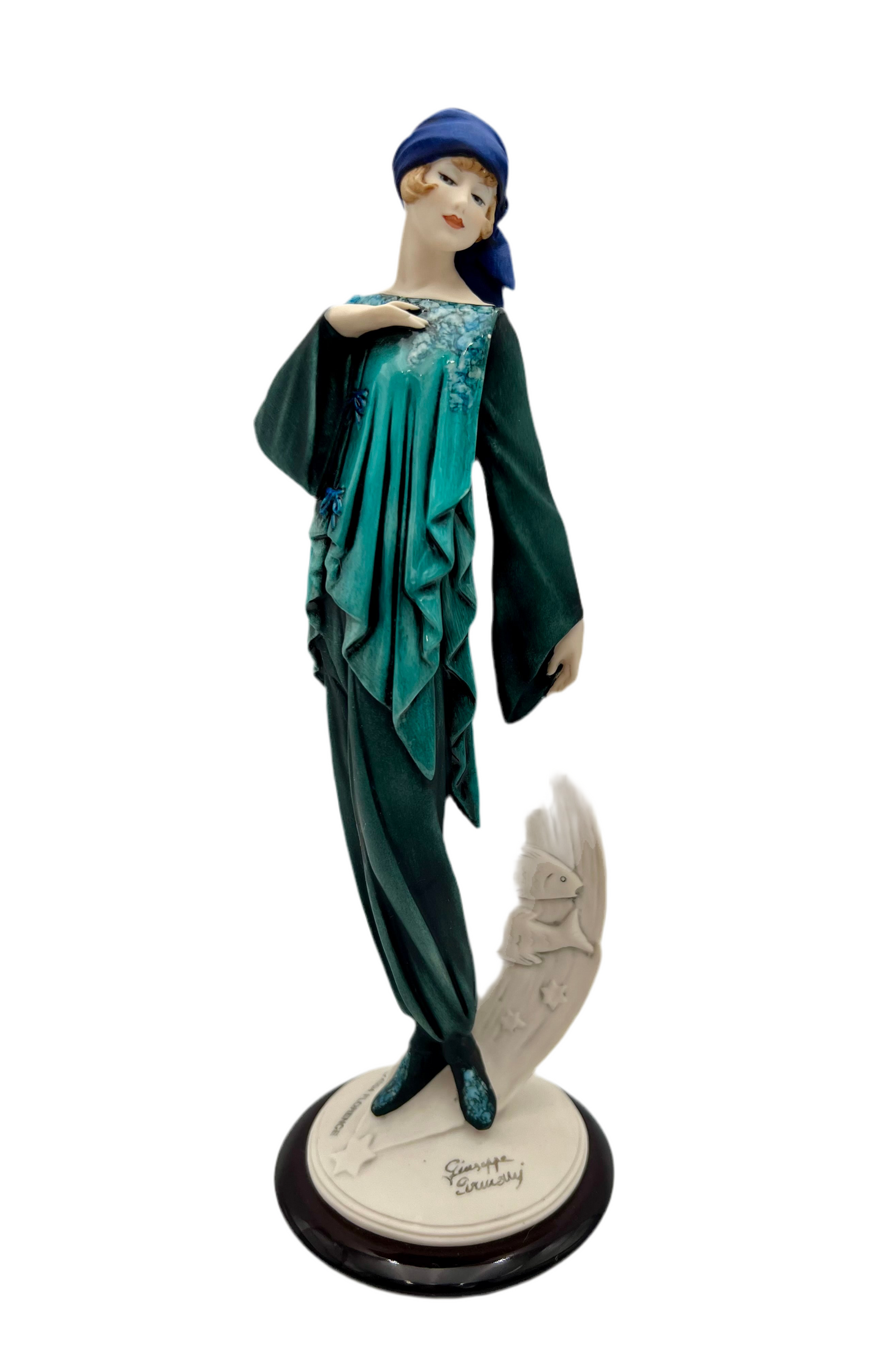 GIUSEPPE ARMANI PISCES ZODIAC FIGURINE – FLORENCE COLLECTION – LIMITED EDITION 171C ITALIAN ART SCULPTURE