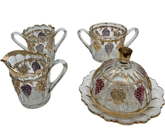 RARE EAPG DARLING GRAPE AND LEAF BRUNCH SET