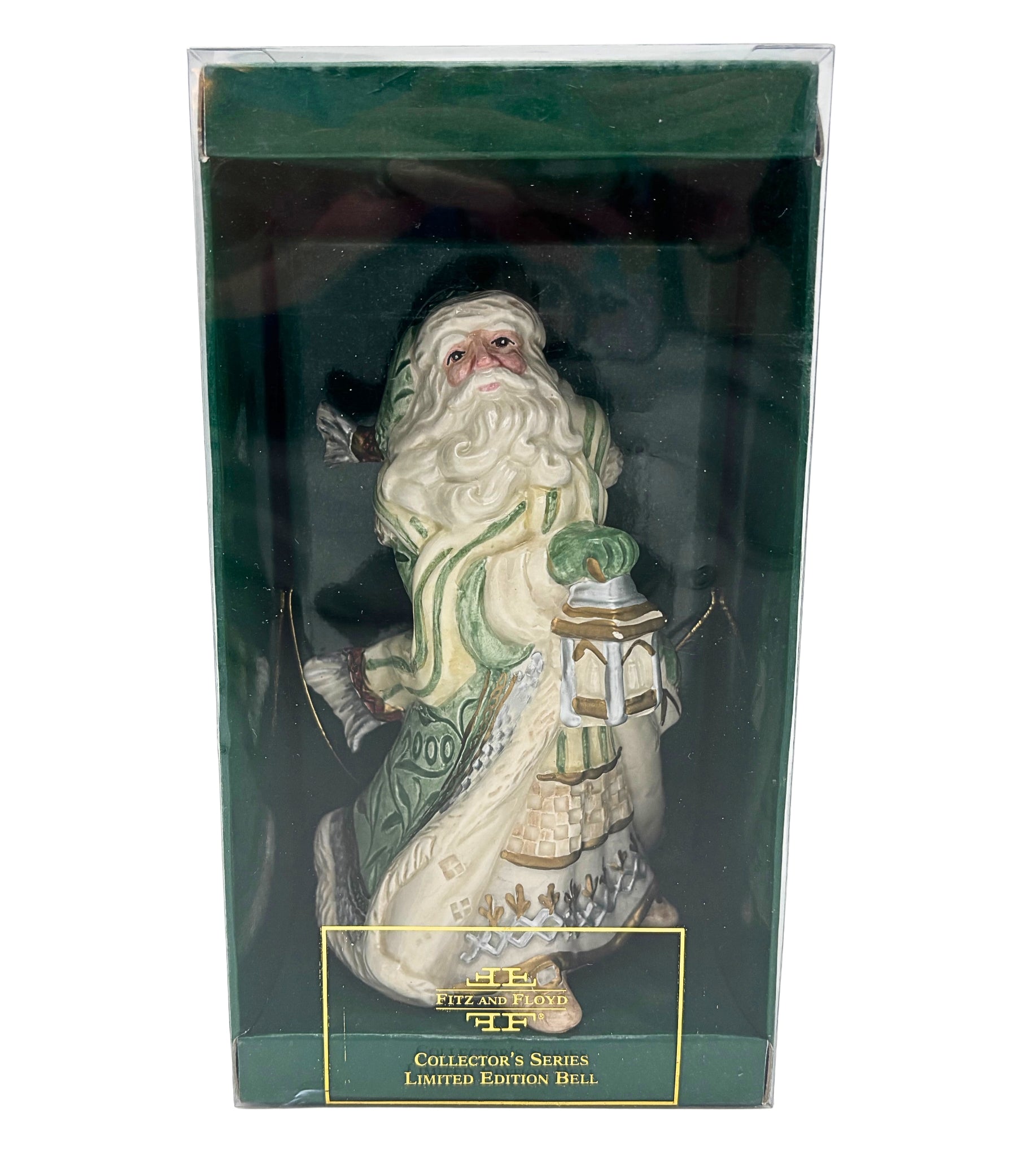 FITZ AND FLOYD GREGORIAN SANTA BELL – 2000 LIMITED EDITION FATHER CHRISTMAS COLLECTIBLE WITH ORIGINAL BOX