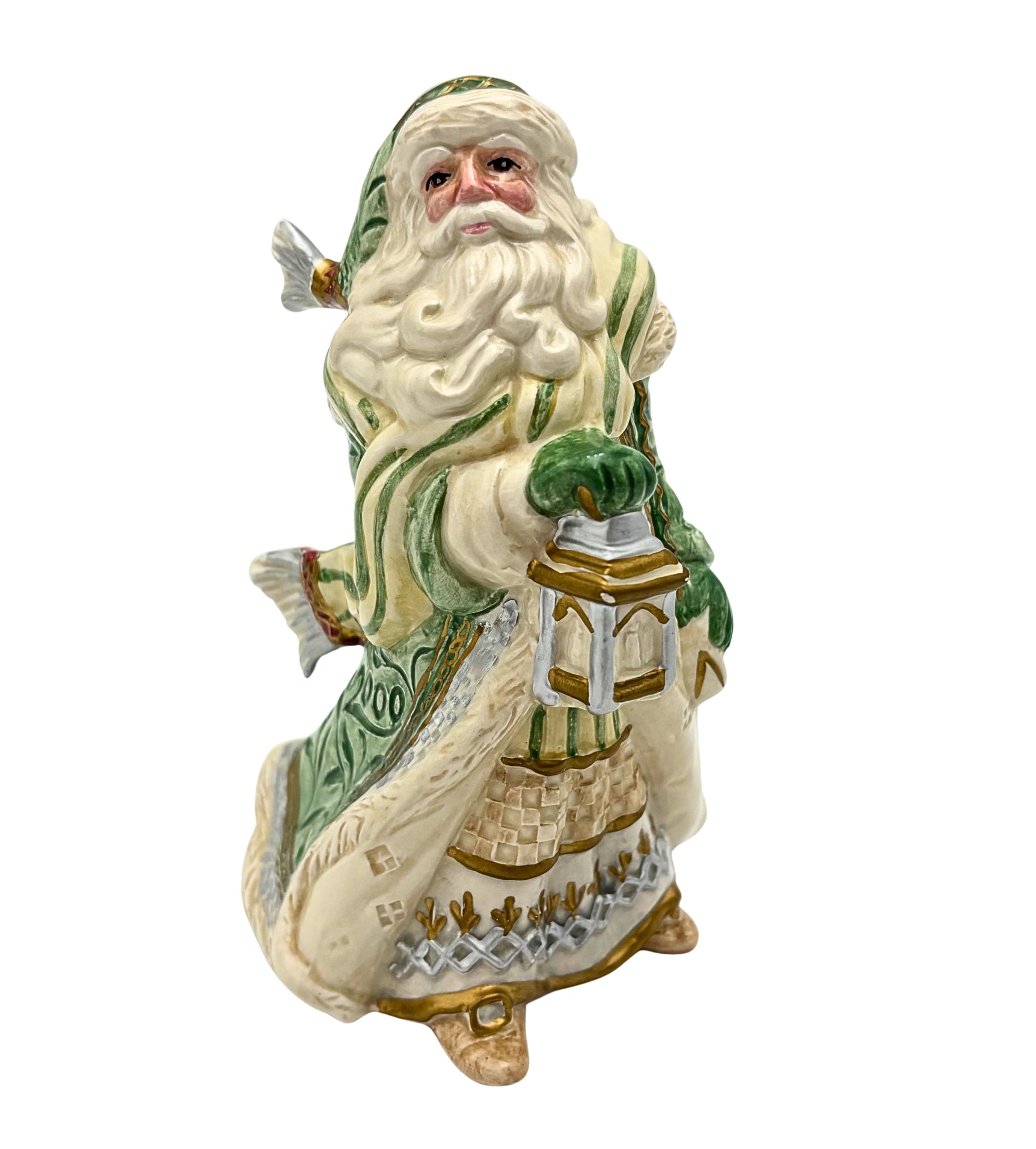FITZ AND FLOYD GREGORIAN SANTA BELL – 2000 LIMITED EDITION FATHER CHRISTMAS COLLECTIBLE WITH ORIGINAL BOX