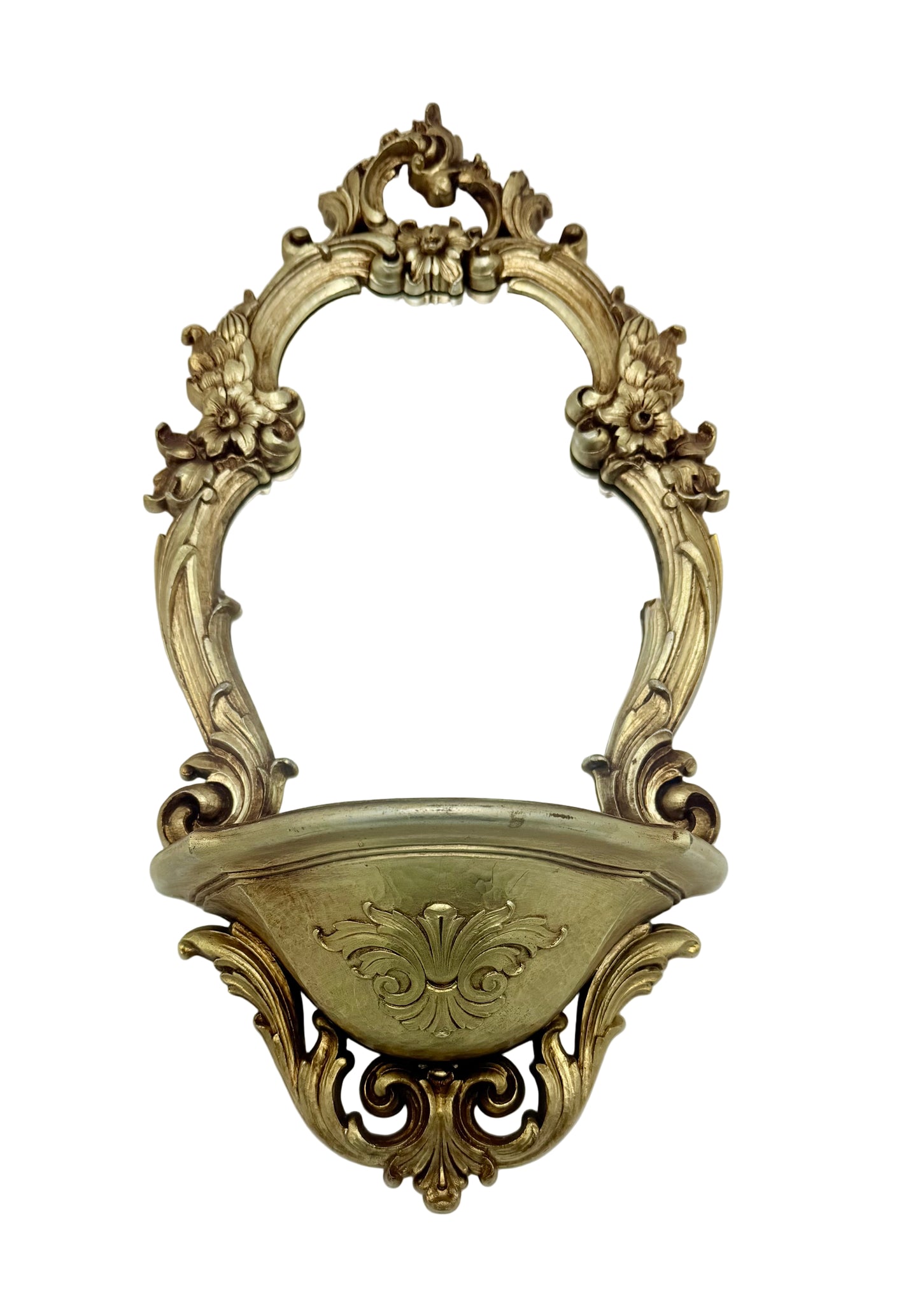 VINTAGE SYROCO GOLD WALL MIRROR WITH SHELF – MODEL 2327 (Copy)