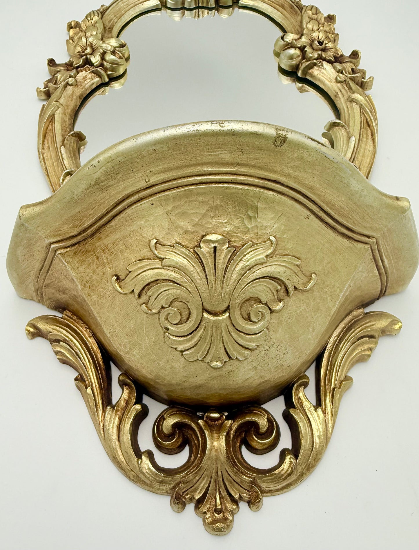 VINTAGE SYROCO GOLD WALL MIRROR WITH SHELF – MODEL 2327 (Copy)