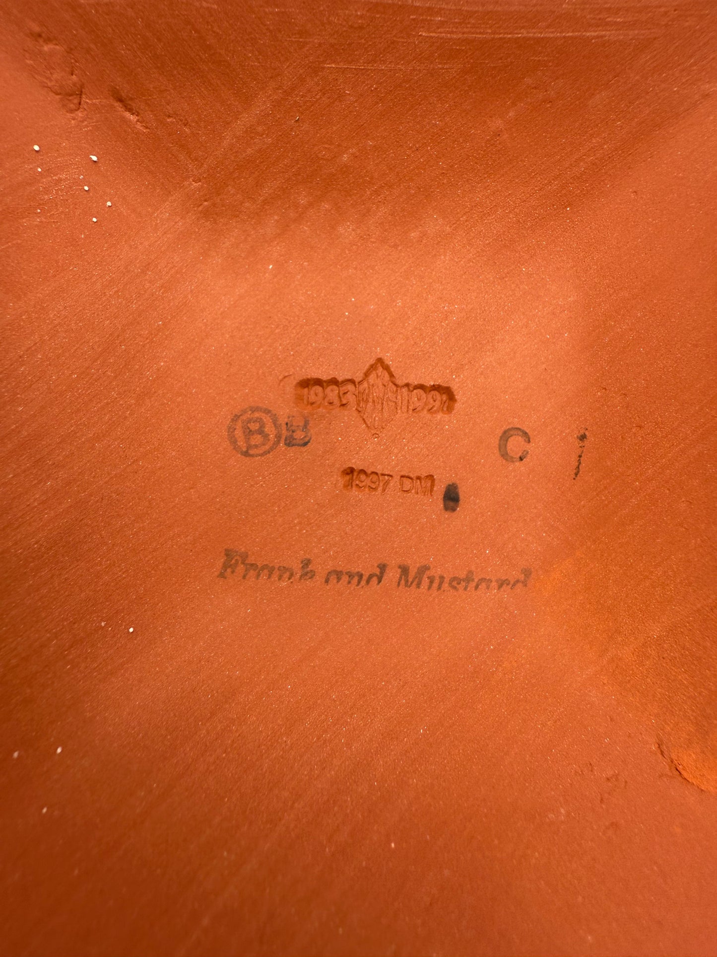 WHIMSICAL FRANK & MUSTARD CERAMIC TEAPOT • 1997 HAND-PAINTED STUDIO ART POTTERY • CHECKERBOARD ROSES • MACKENZIE-CHILDS STYLE DECOR • LARGE DISPLAY TEAPOT