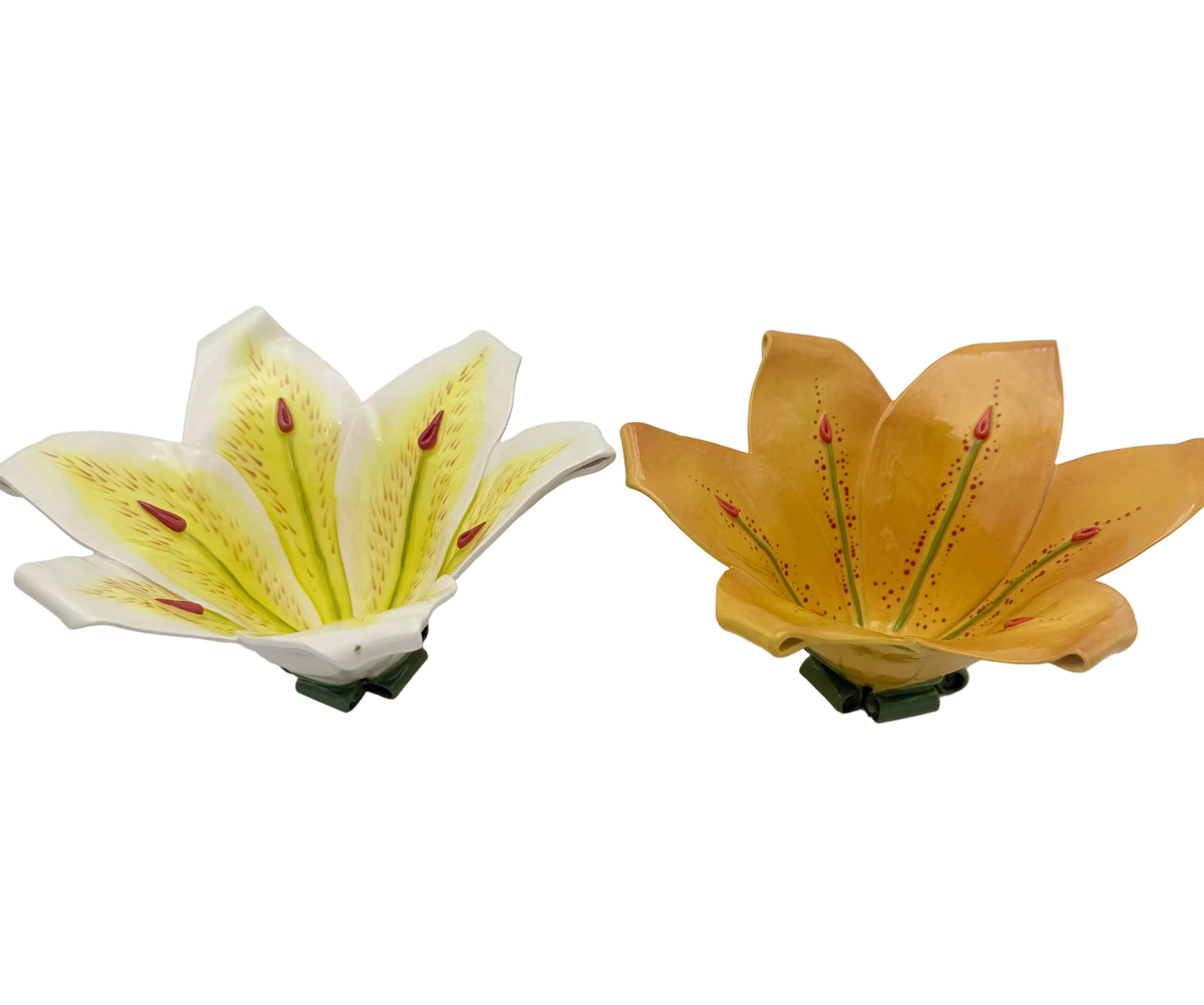 MUSTARDSEED & MOONSHINE HANDMADE CERAMIC LILY BOWLS – PAIR