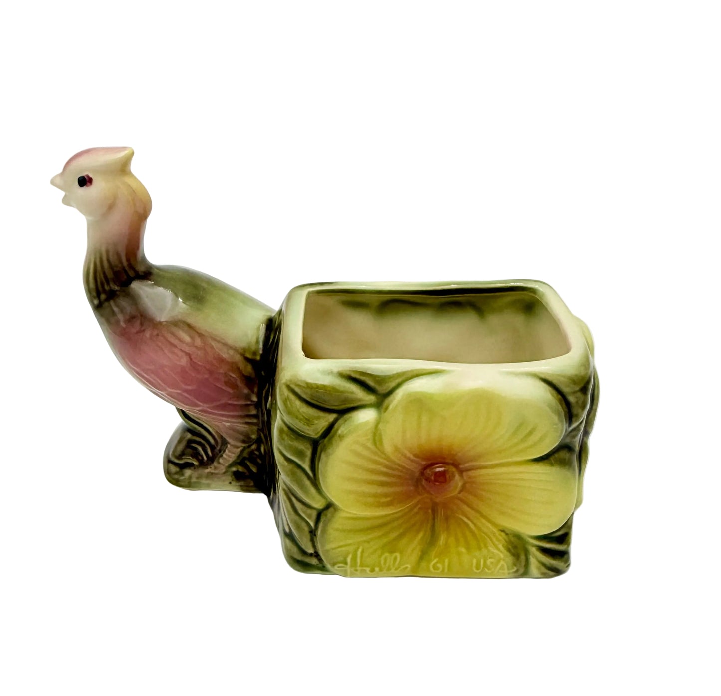 HULL POTTERY PHEASANT PLANTER – MID-CENTURY FIGURAL CERAMIC
