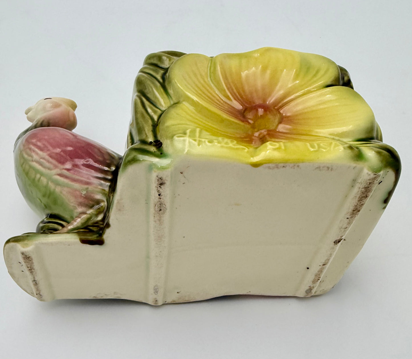 HULL POTTERY PHEASANT PLANTER – MID-CENTURY FIGURAL CERAMIC