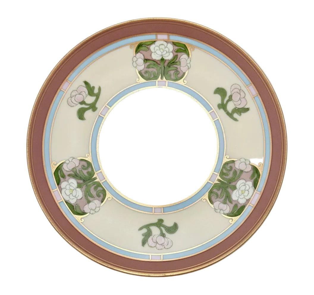 HAND PAINTED MORIMURA NIPPON BREAD AND BUTTER PLATES SET OF FIVE