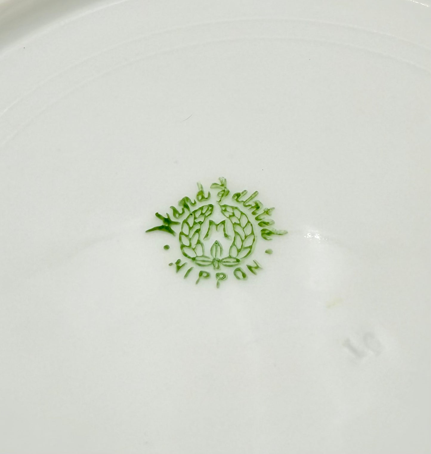 HAND PAINTED MORIMURA NIPPON BREAD AND BUTTER PLATES SET OF FIVE