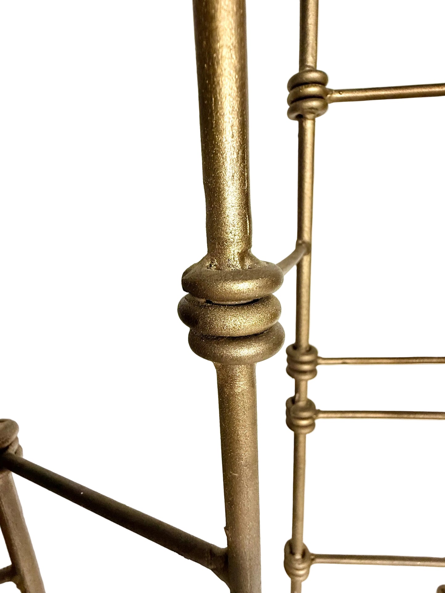 1970S MODERNIST BRASS SCULPTURAL CANDELABRA – ARCHITECTURAL LADDER DESIGN VOTIVE OR PILLAR CANDLE HOLDER CENTERPIECE, HOLLYWOOD REGENCY DECOR