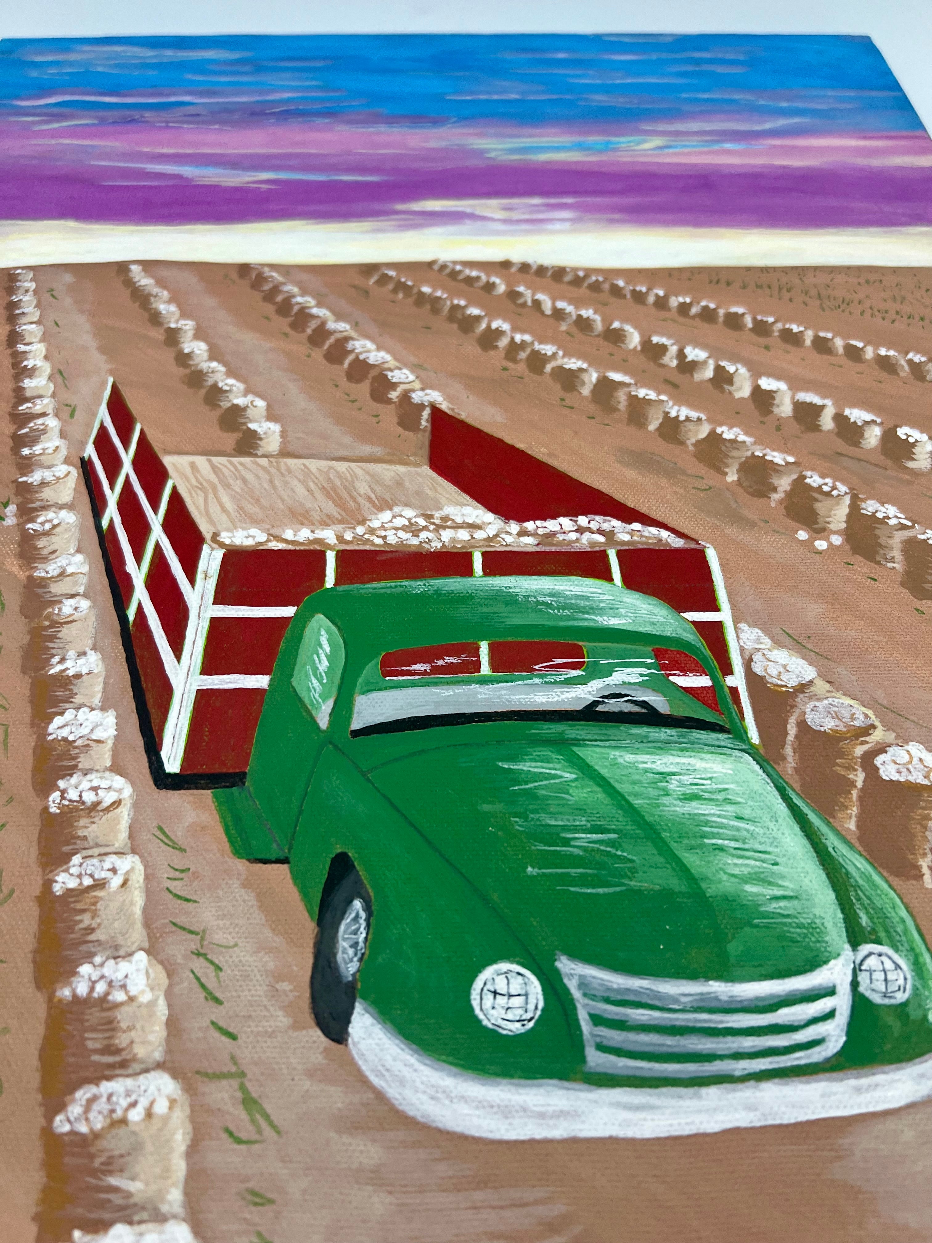 CARGANDO SAVOIA – ORIGINAL ACRYLIC PAINTING BY RAUL FLORES (2002)