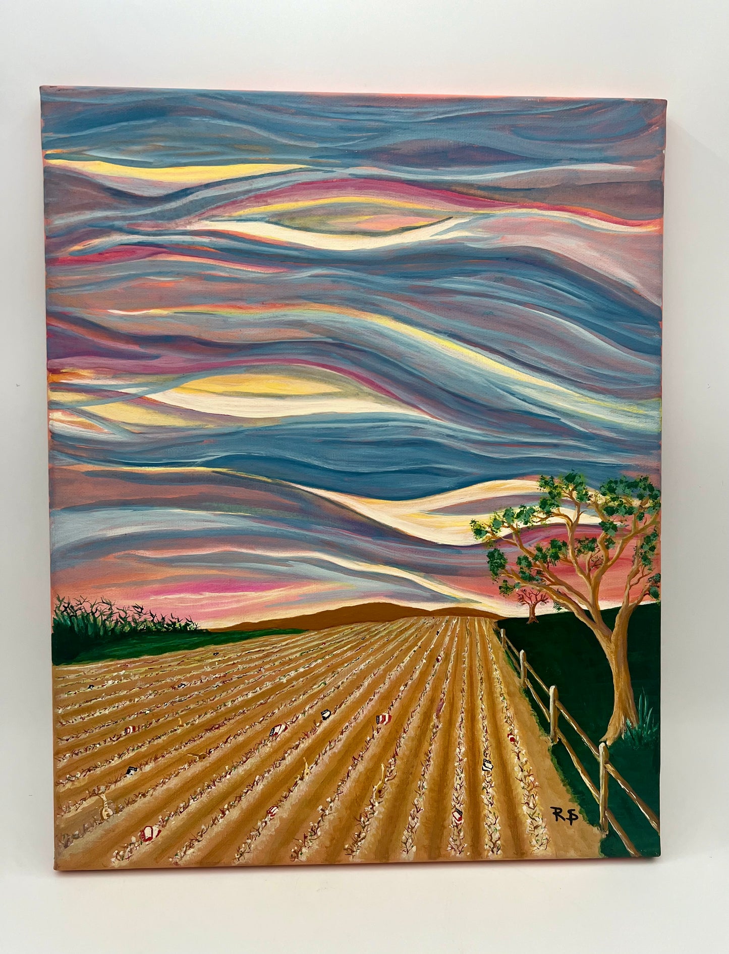 "Cosecha Nueva" Original Painting by Raul Flores