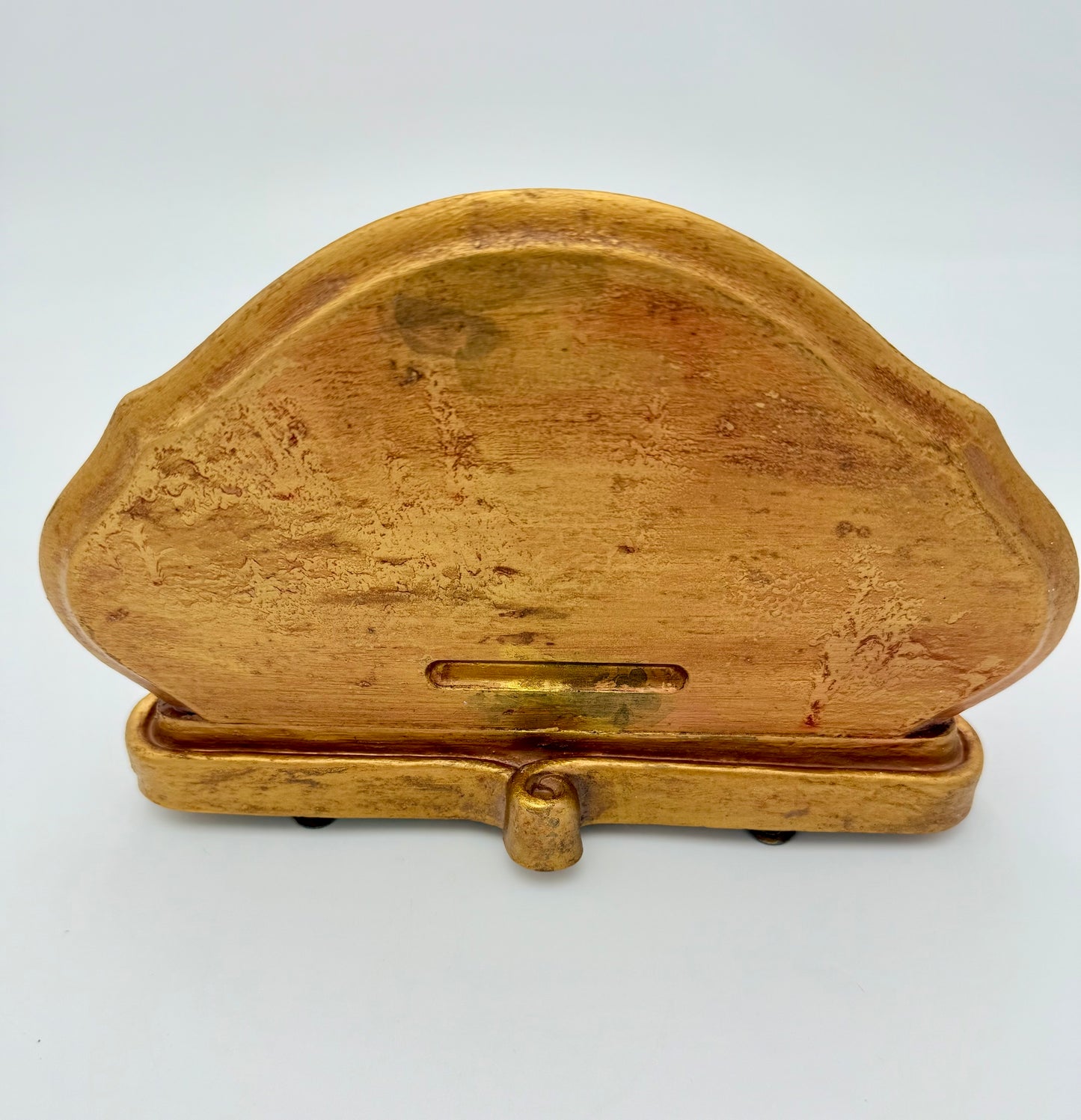 VINTAGE SYROCO ORNATE GILT WALL SHELF, 1960s