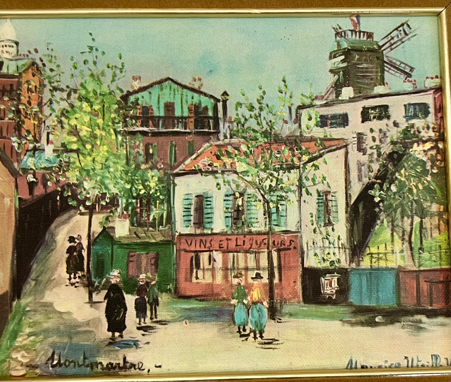 PAIR OF MIDCENTURY MAURICE UTILLO FRAMED LITHOGRAPHS