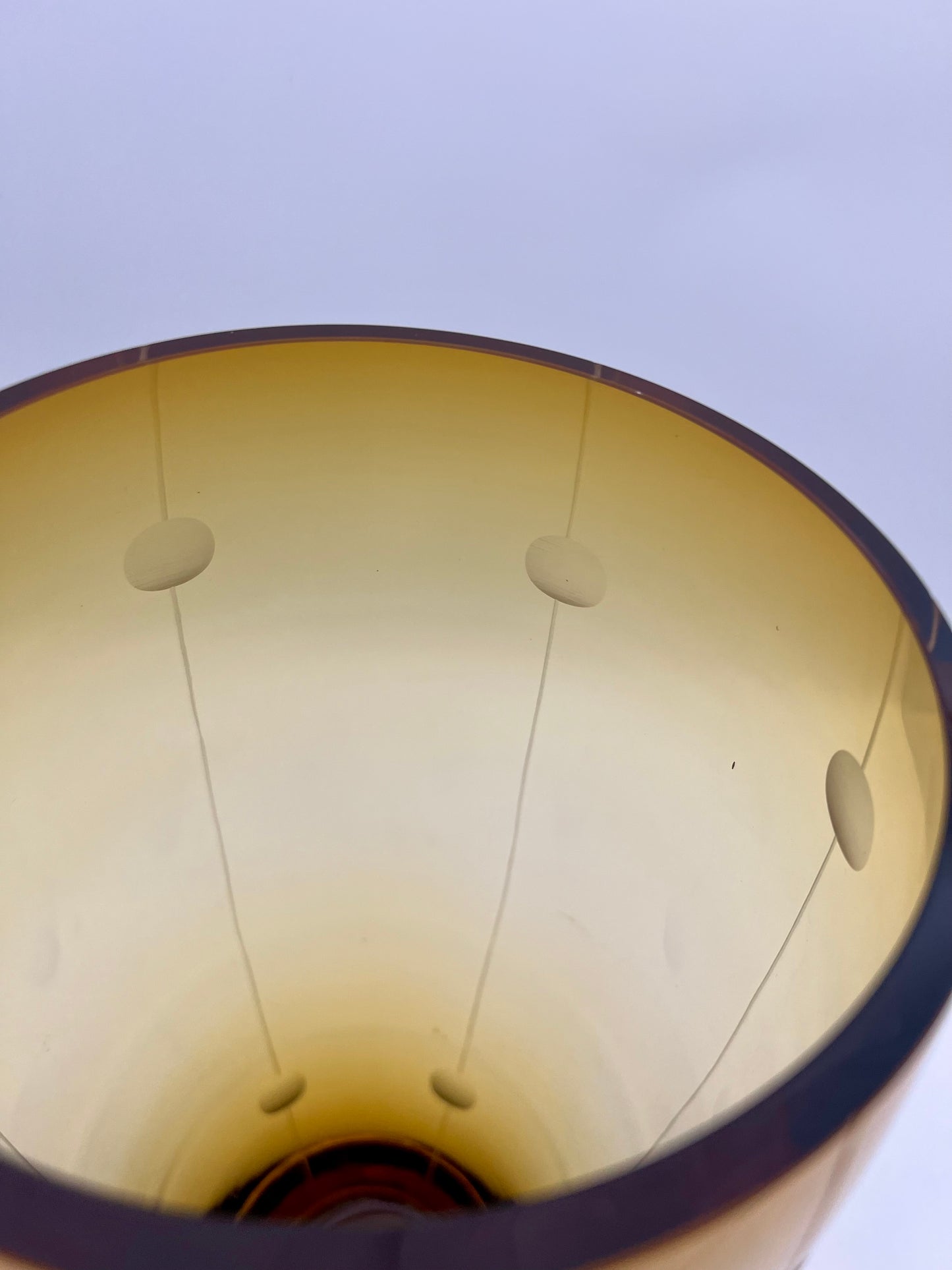 LARGE VINTAGE MOD AMBER GLASS VASE