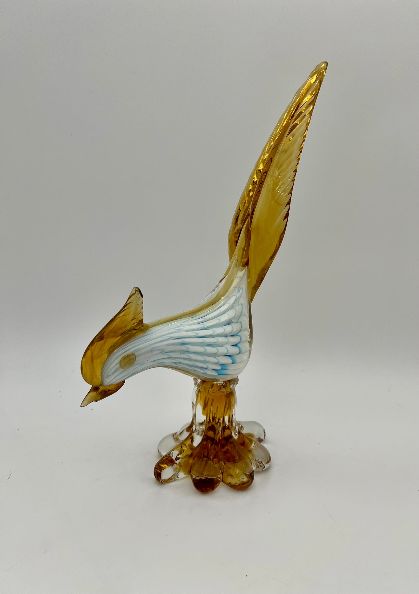 VINTAGE BLOWN GLASS BIRD