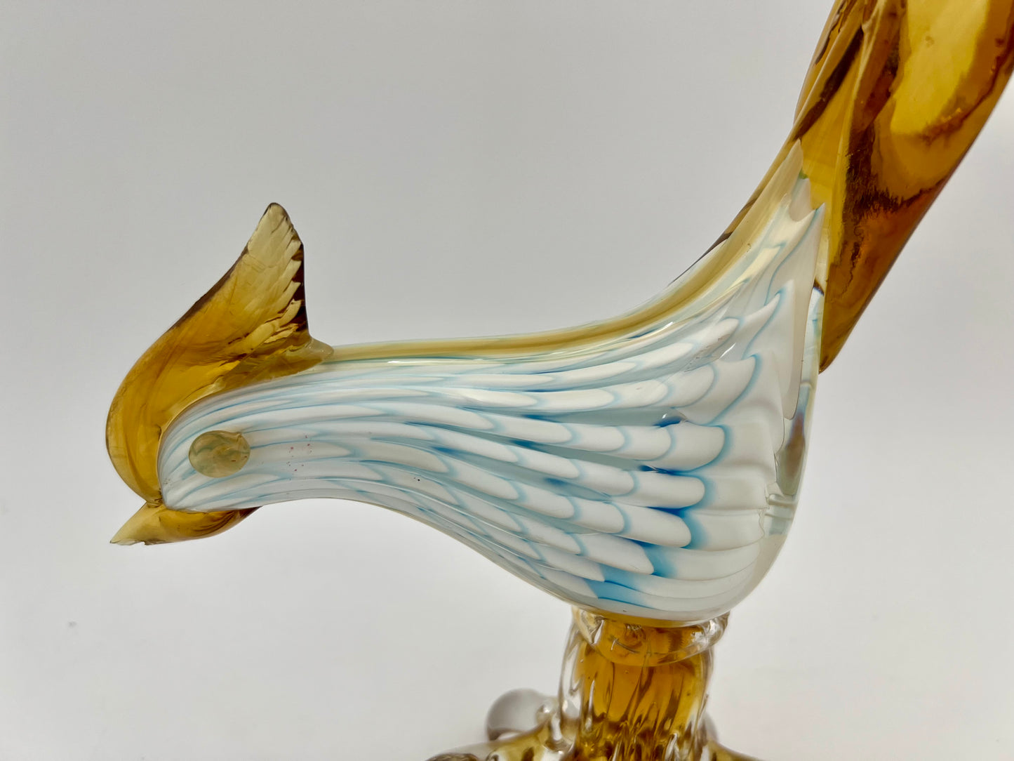 VINTAGE BLOWN GLASS BIRD