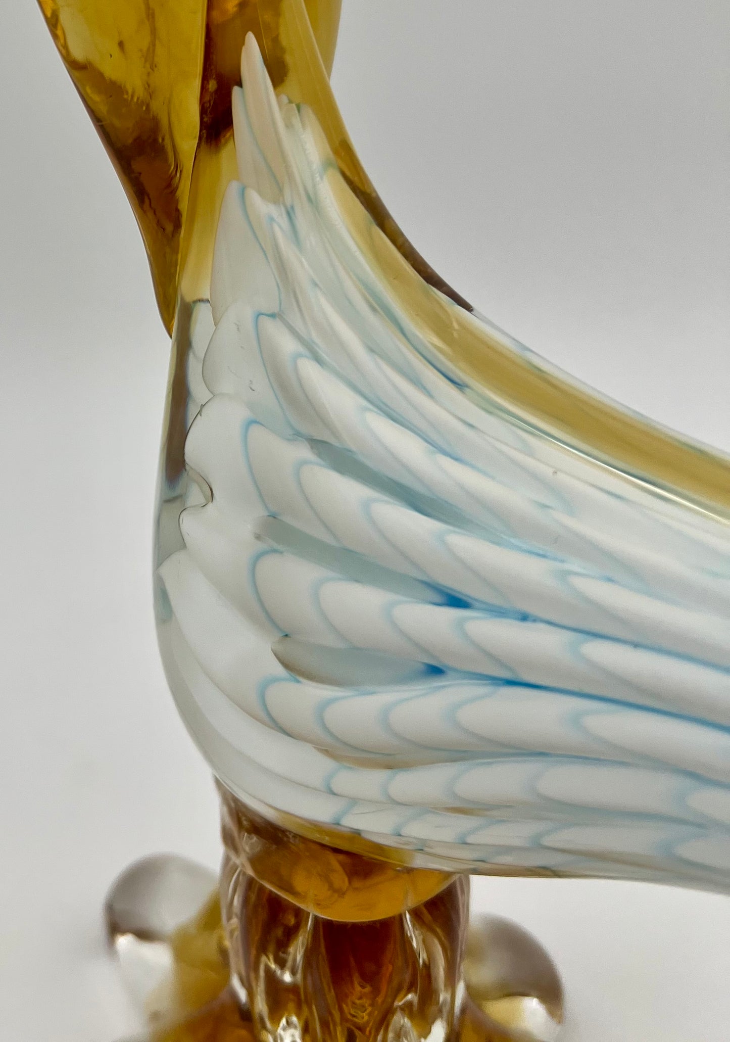 VINTAGE BLOWN GLASS BIRD