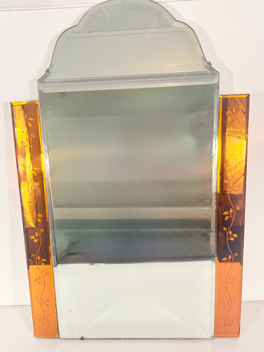 ART DECO ANTIQUE WALL MIRROR