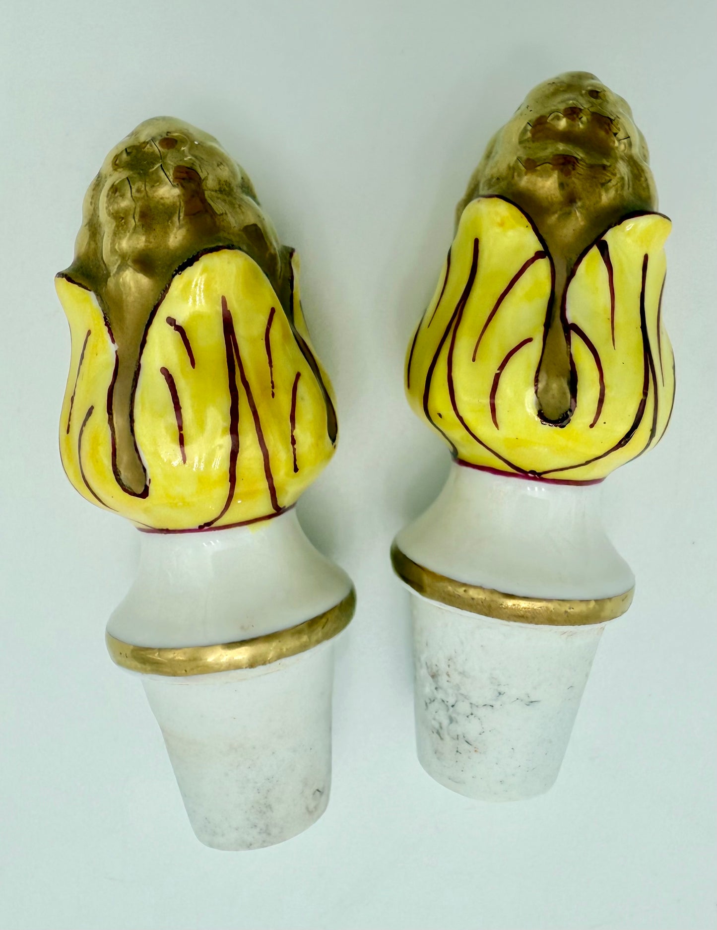 Rare Antique Hand Painted Victorian French Cologne Bottles